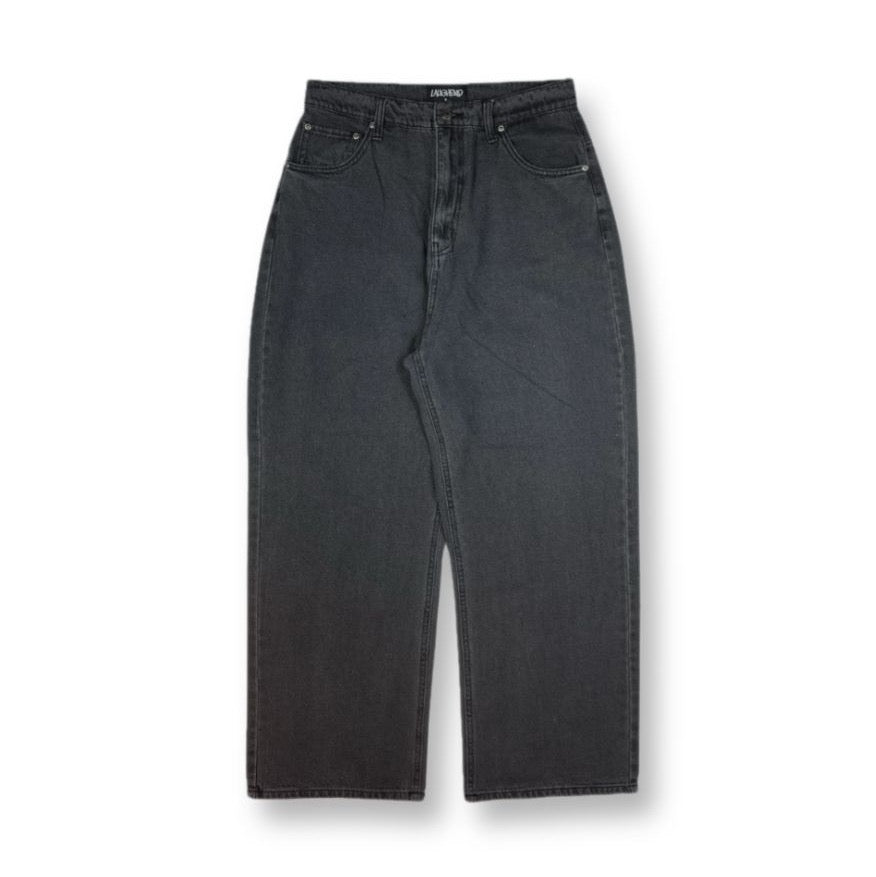 WIDE STRAIGHT DENIM (BLACK)