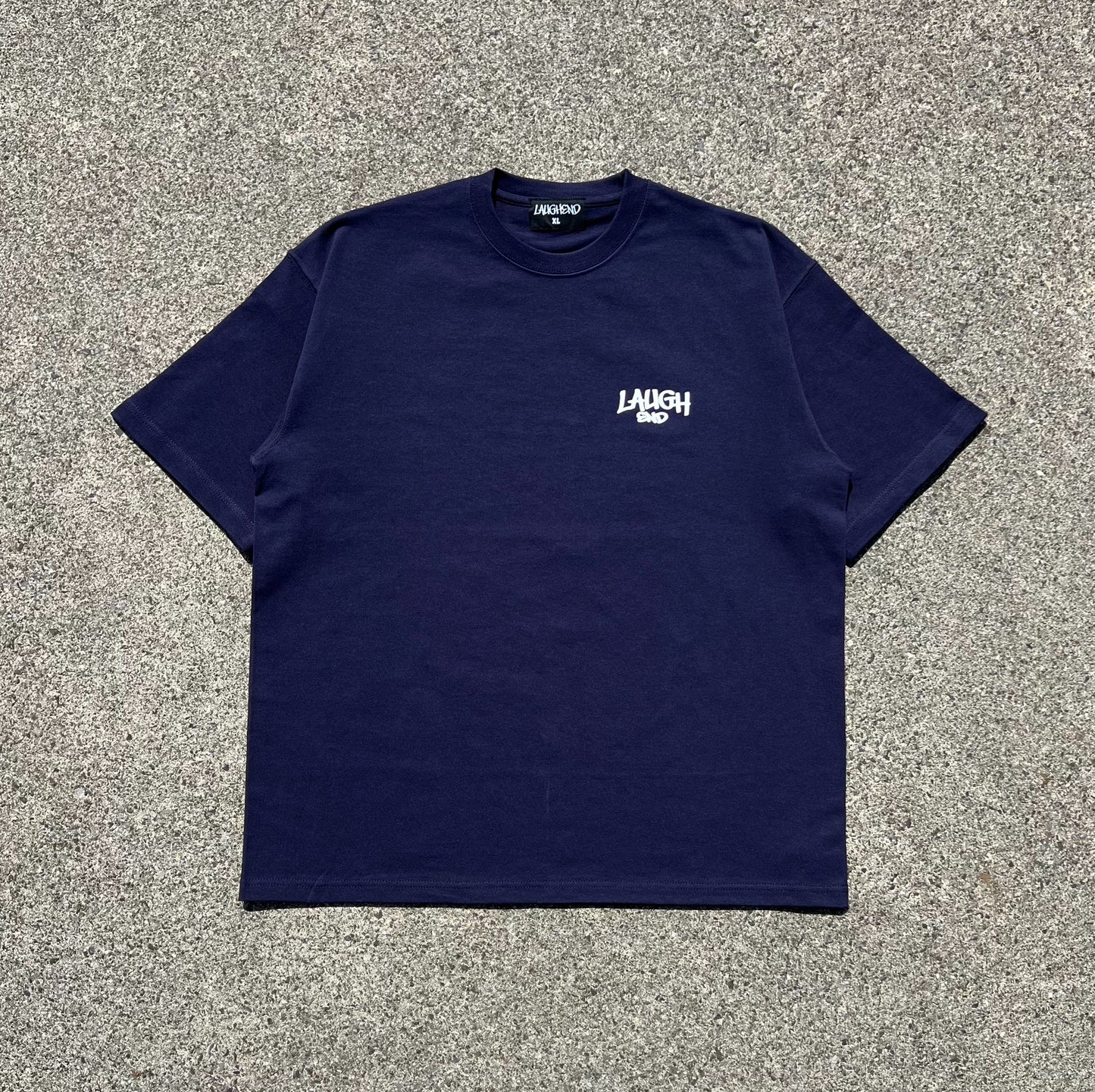 Classic logo tee (navy)