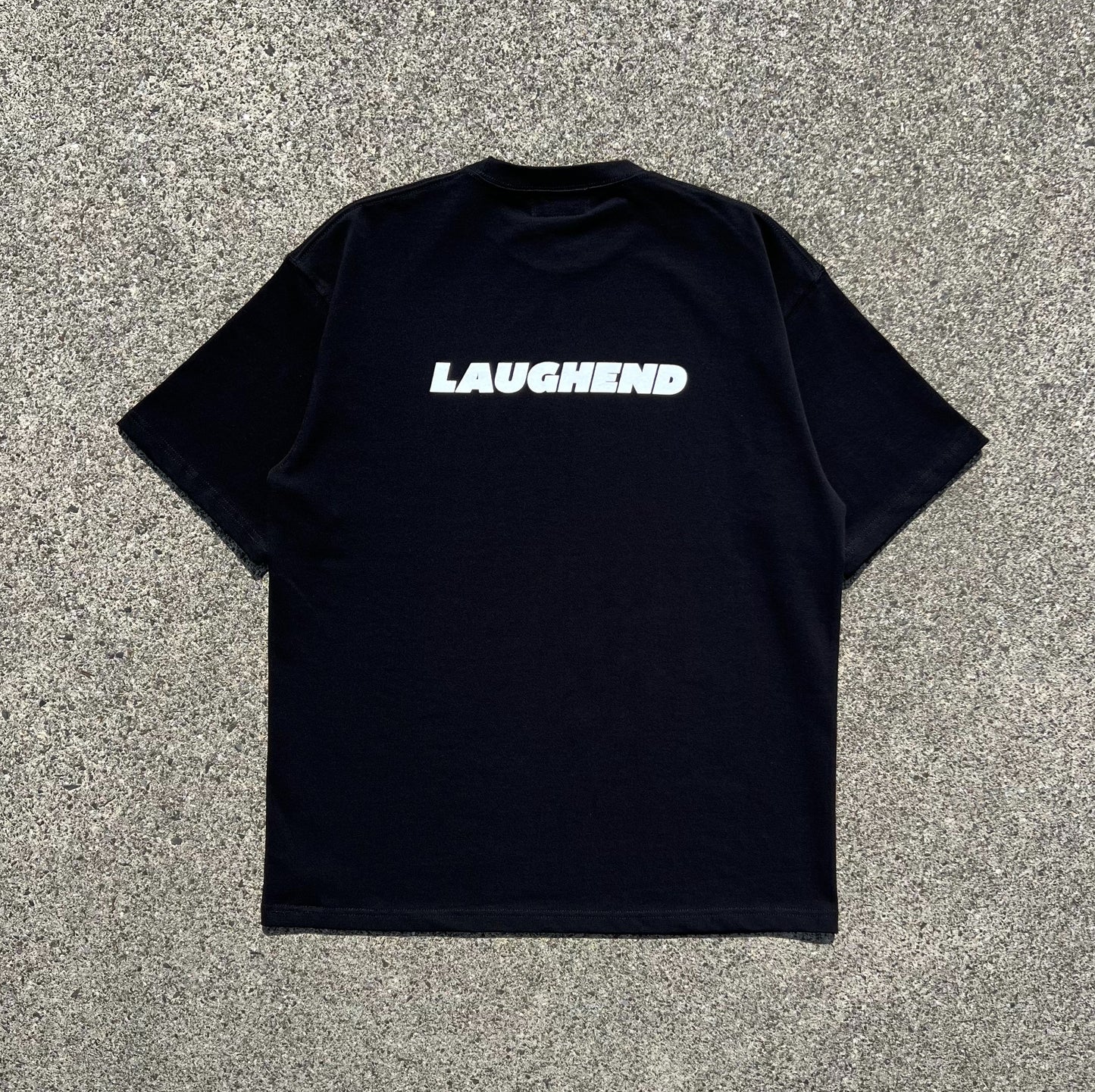 Horizontal logo tee (black)