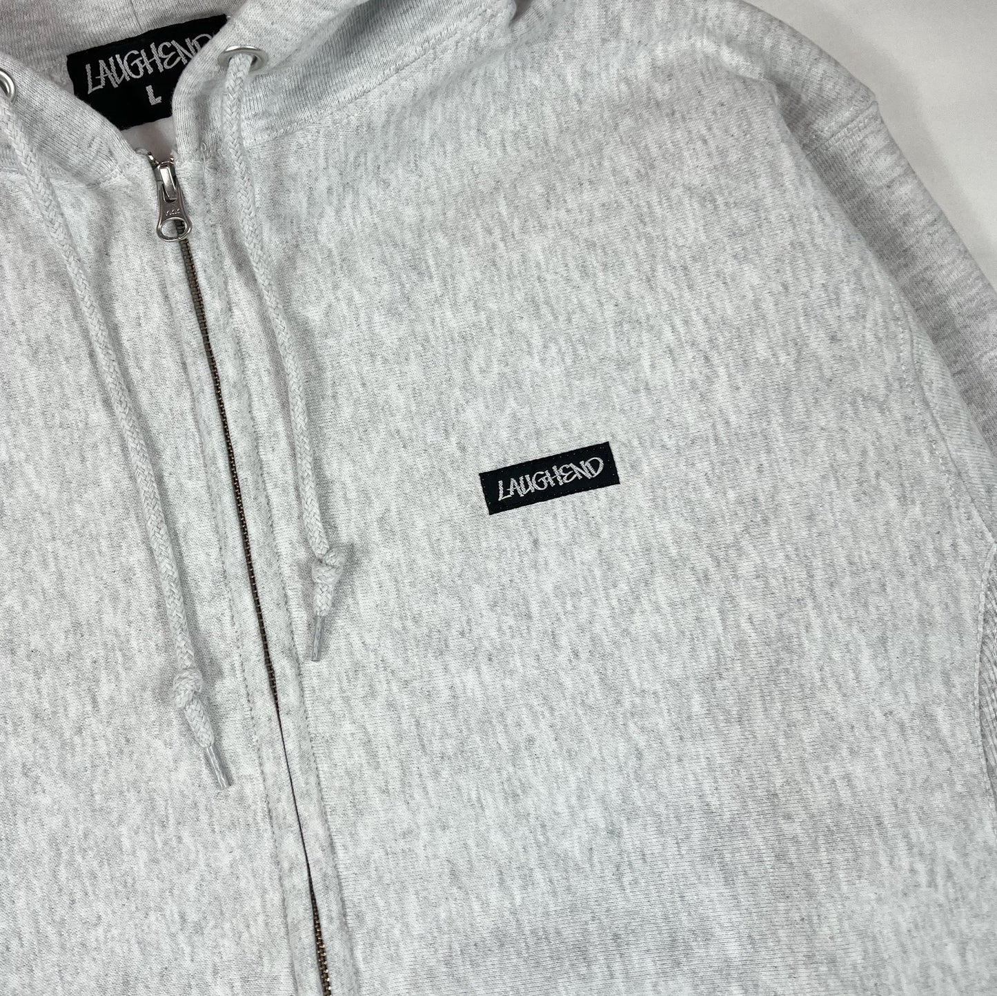 BOX LOGO ZIP HOODIE (ASH)